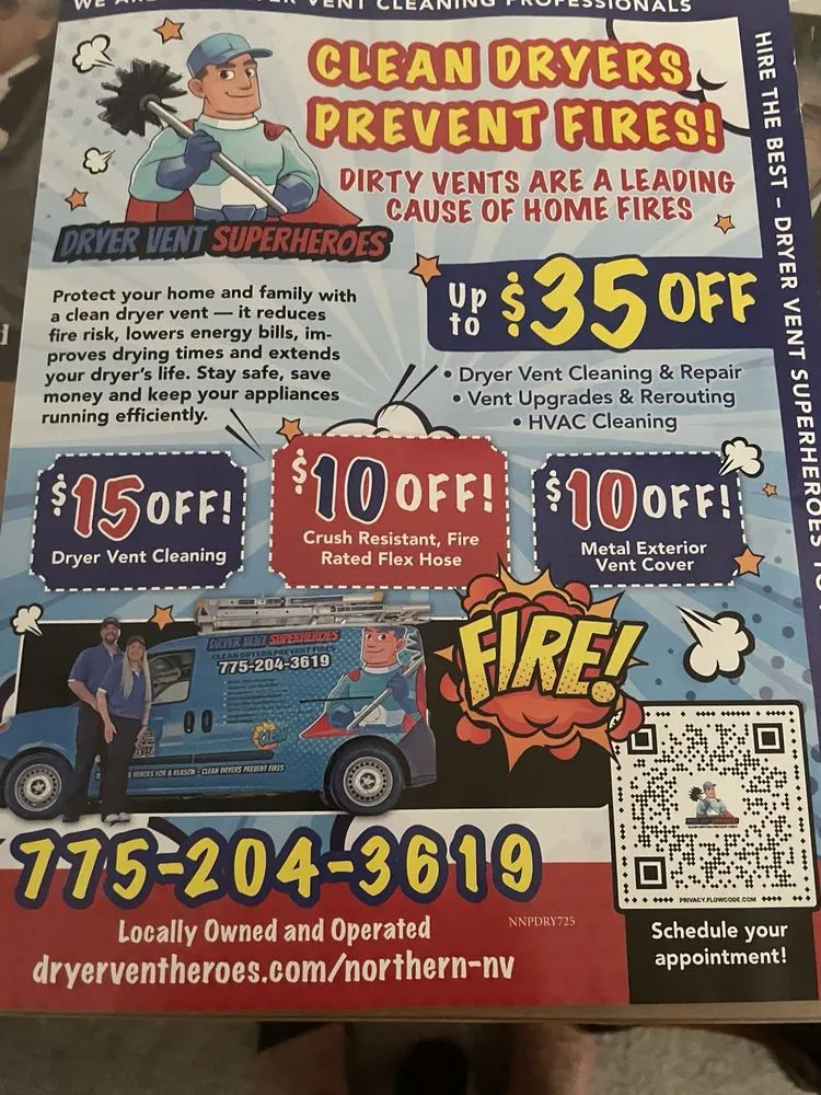 Slide of Dryer Vent Superheroes