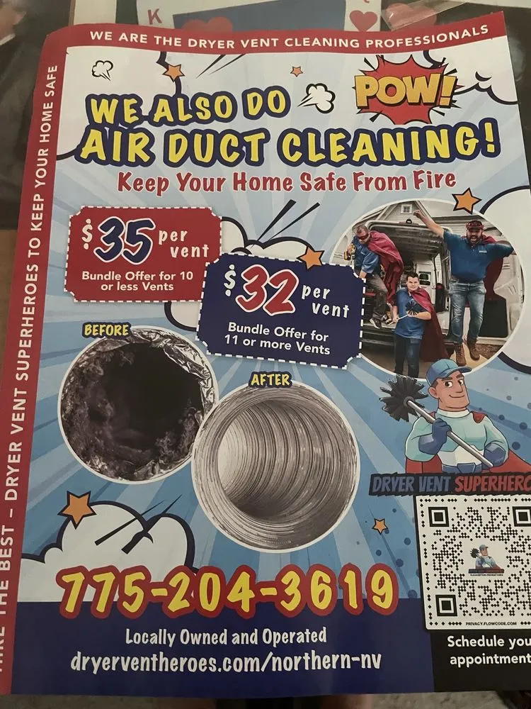 Slide of Dryer Vent Superheroes