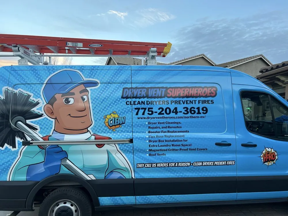 Slide of Dryer Vent Superheroes