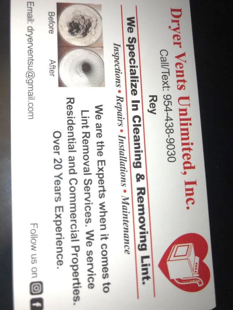 Slide of Dryer Vents Unlimited