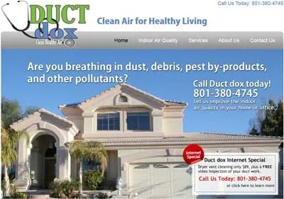 DUCT Dox - Clean Air for Healthy Living Logo