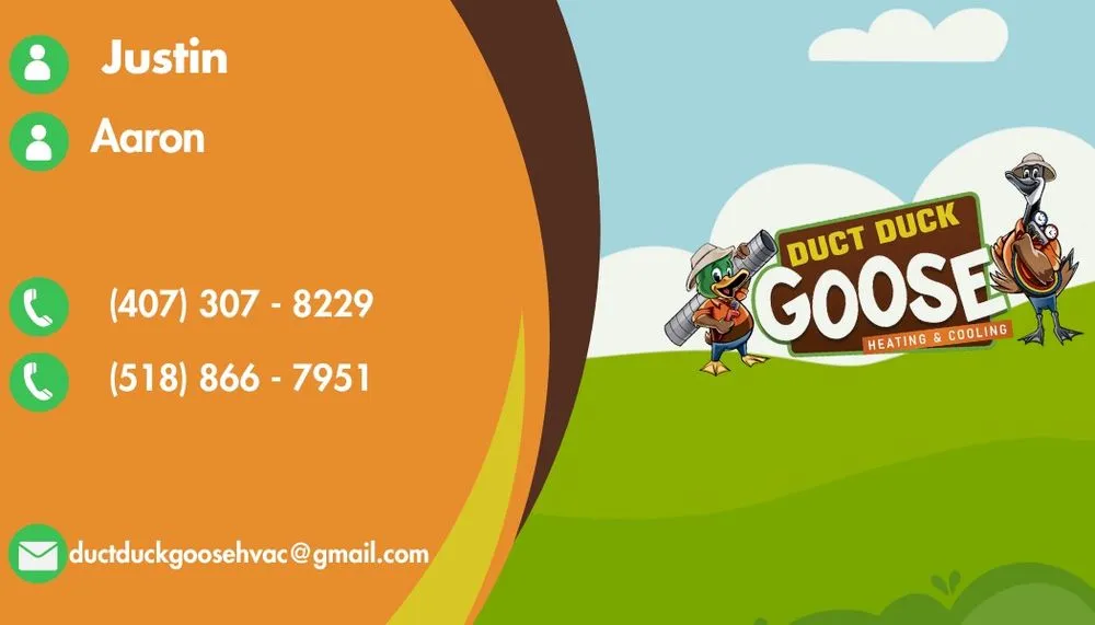 Slide of Duct Duck Goose Heating & Cooling