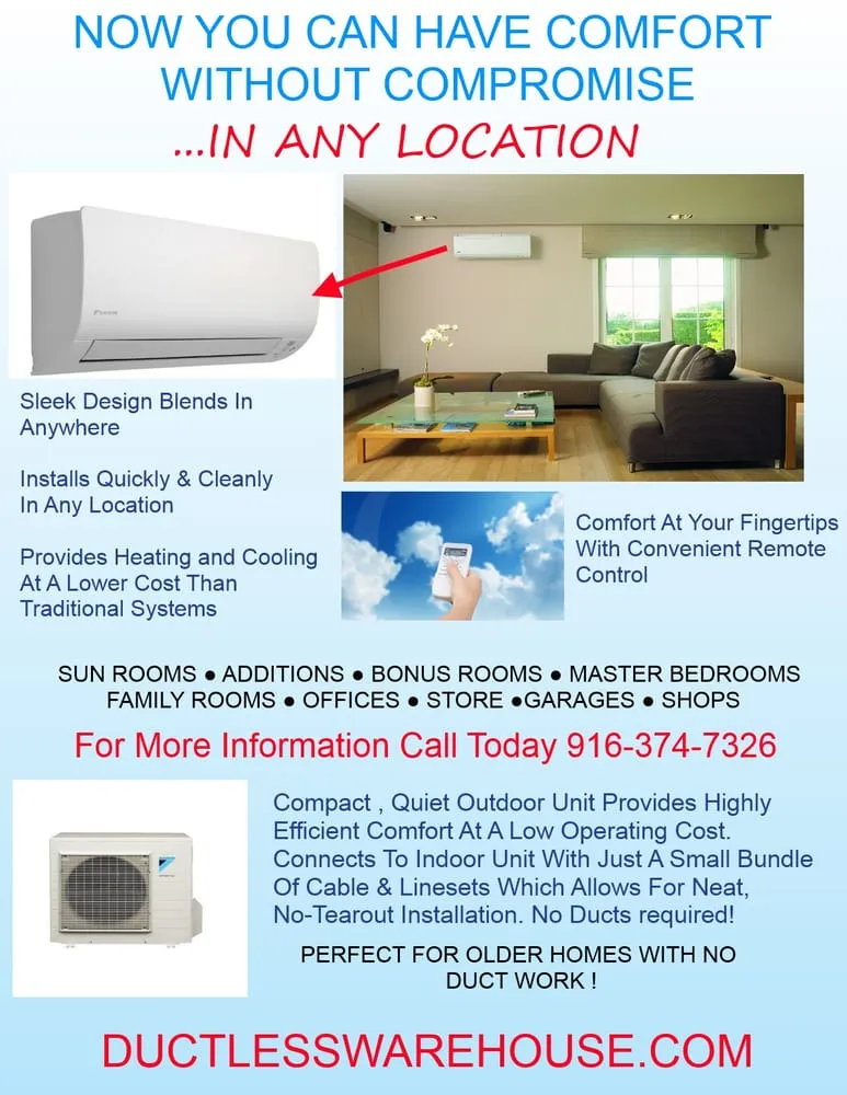 Slide of Ductless Warehouse