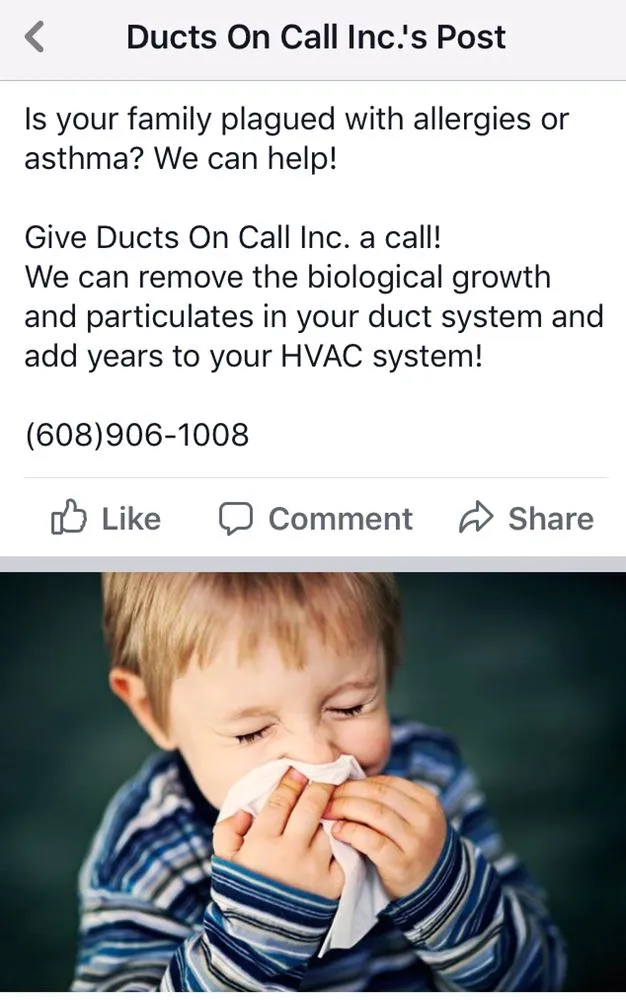 Slide of Ducts On Call