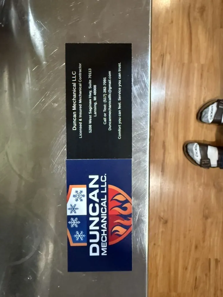 Slide of Duncan Mechanical Heating And Cooling