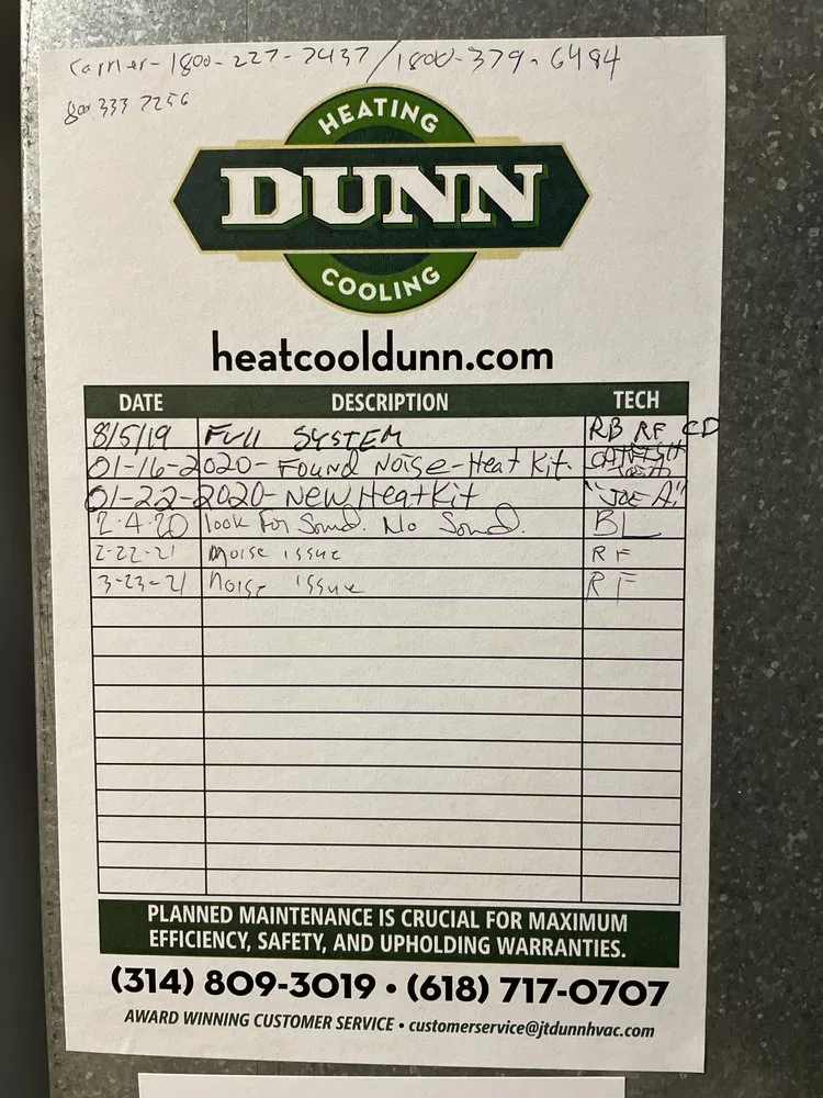 Slide of Dunn Heating & Cooling