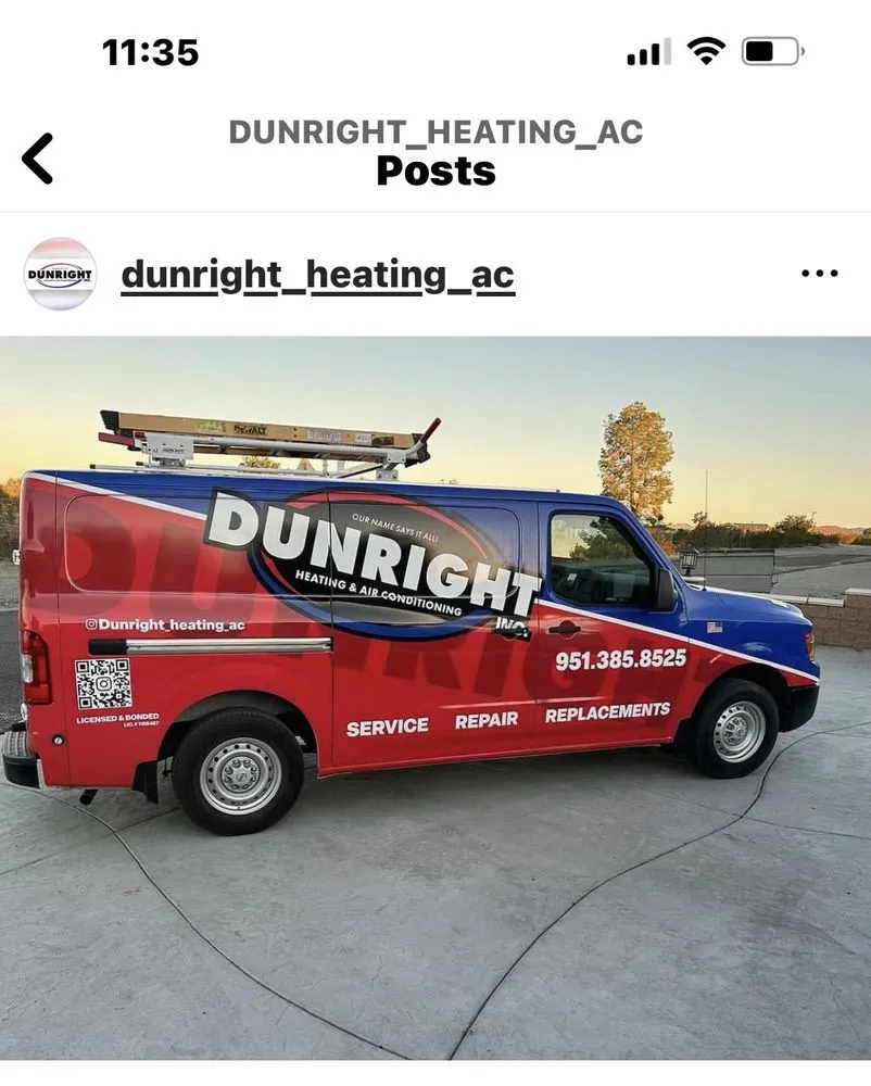 Slide of Dunright Heating & Air Conditioning
