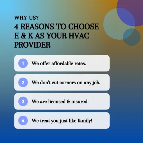 Slide of E & K Heating & Air