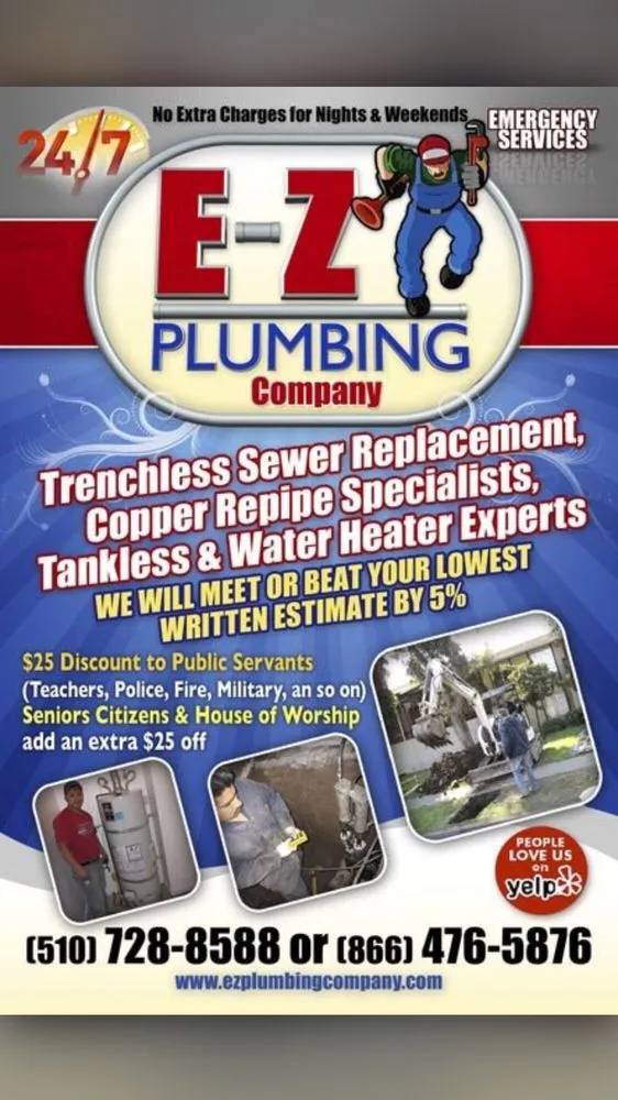 Slide of E-Z Plumbing & Trenchless Sewer and Drain