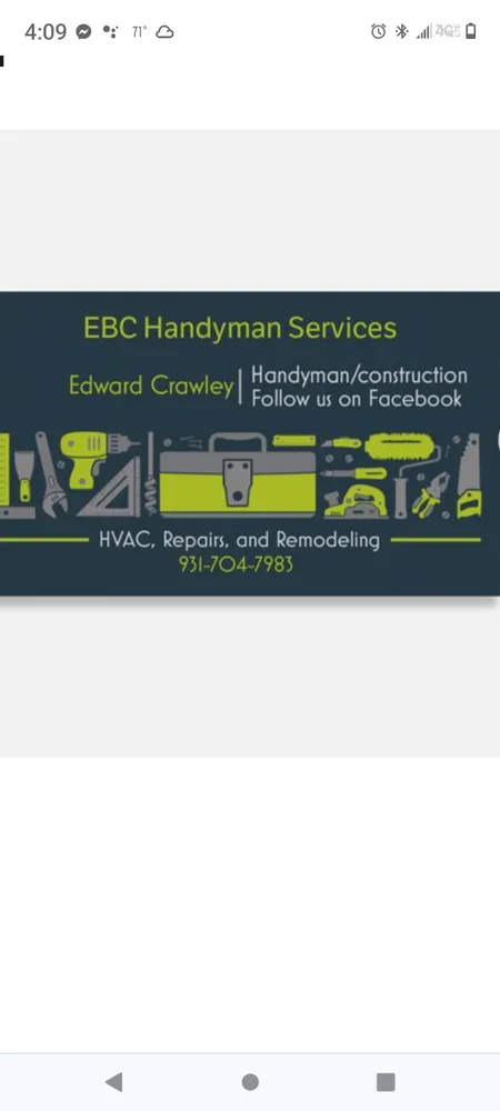 Slide of EBC Handyman Services