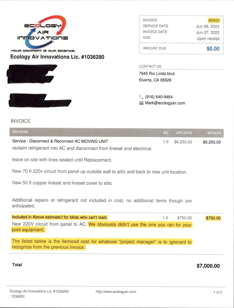 Slide of Ecology Air Innovations