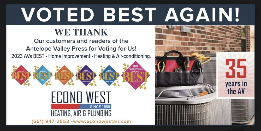 Slide of Econo West Heating, Air & Plumbing