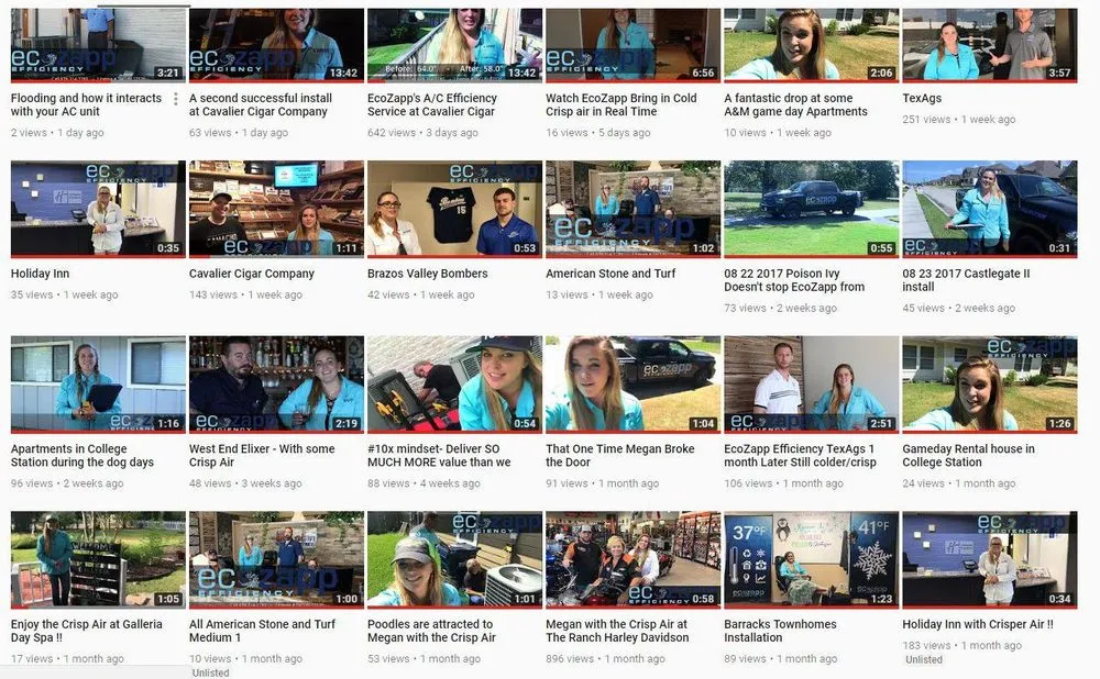 Slide of EcoZapp A/C Efficiency