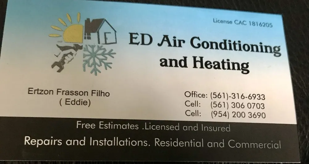 Slide of Ed Air Conditioning and Heating