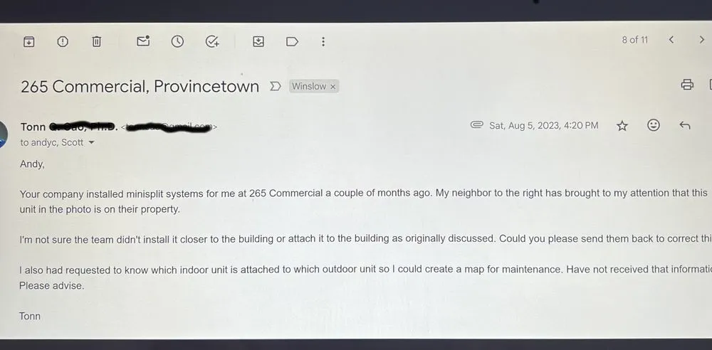 Slide of E.F. Winslow Home Services