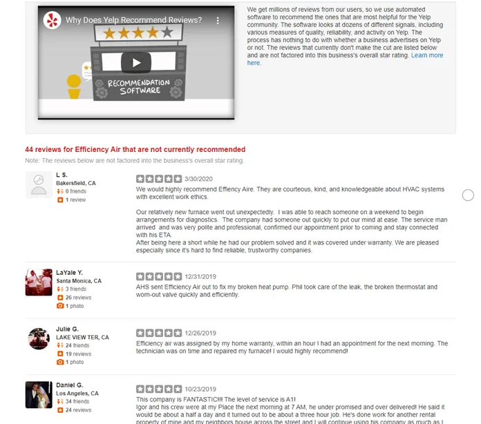 Slide of Efficiency Air