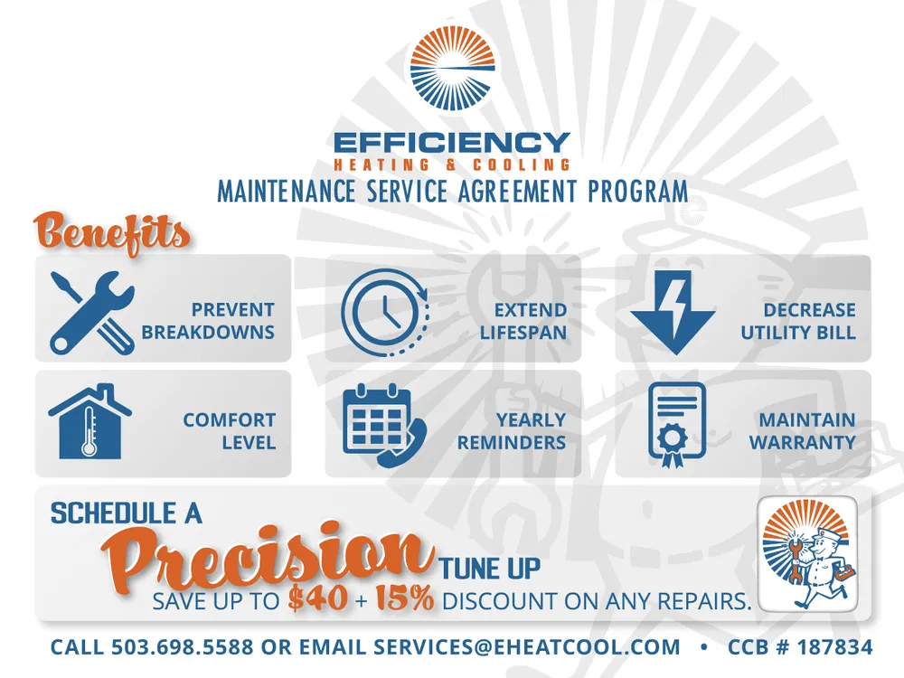 Slide of Efficiency Heating & Cooling Company