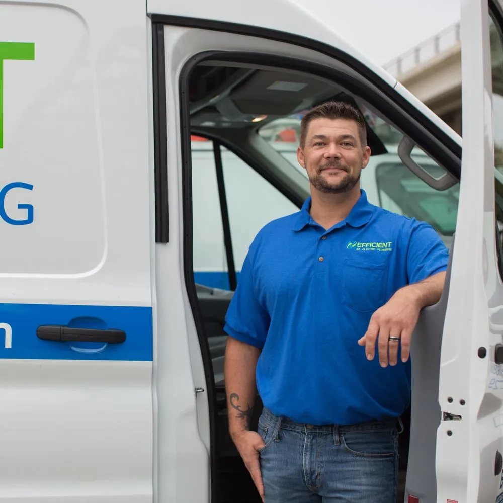 Slide of Efficient AC, Electric & Plumbing