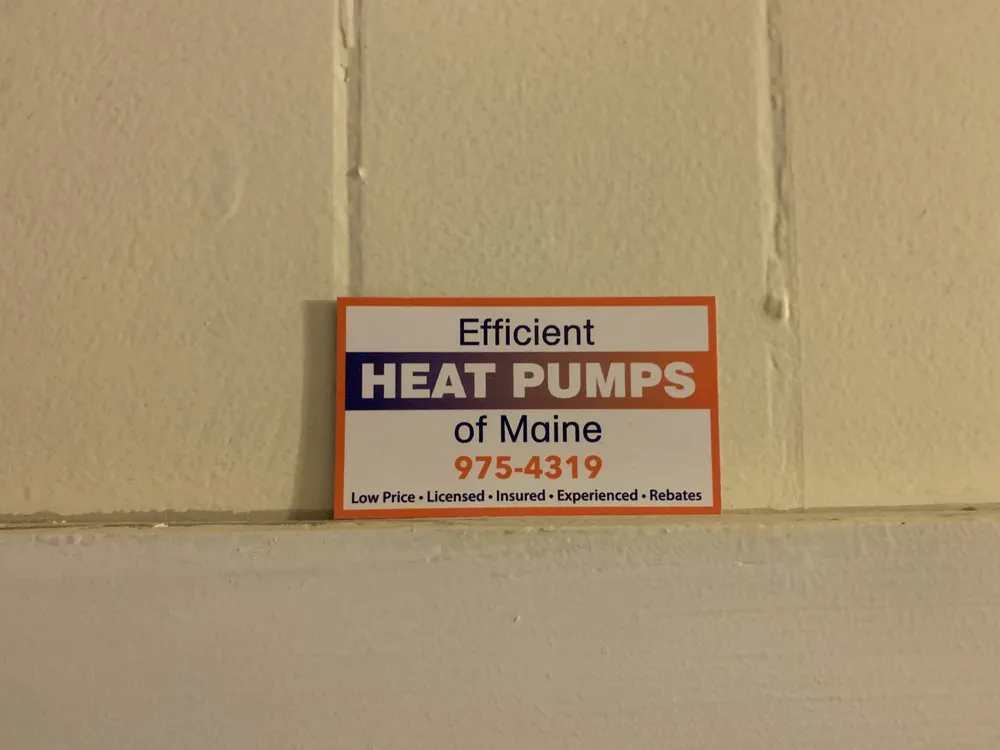 Slide of Efficient Heat-Pumps of Maine