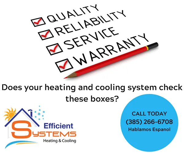 Slide of Efficient Systems Heating & Cooling