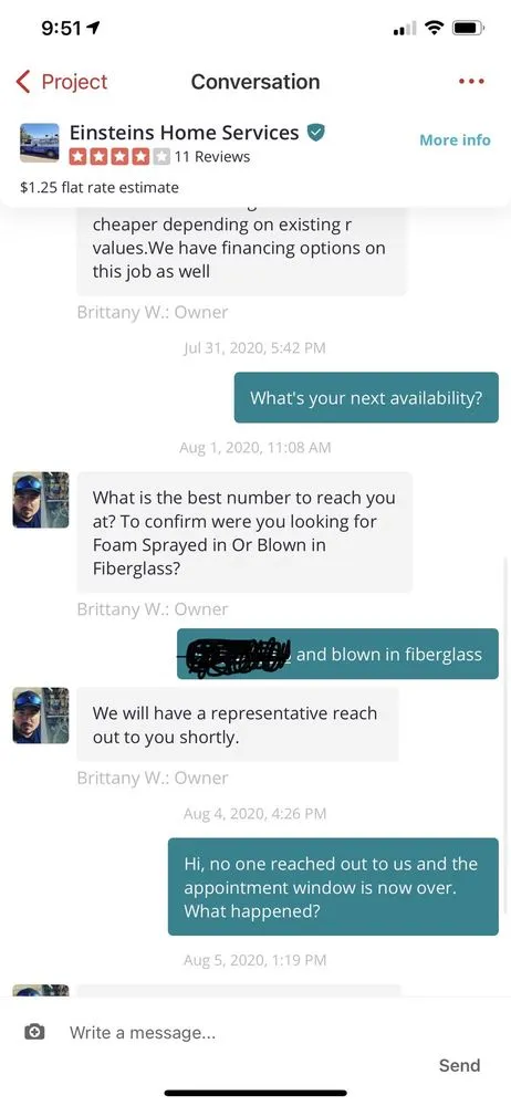 Slide of Einsteins Home Services