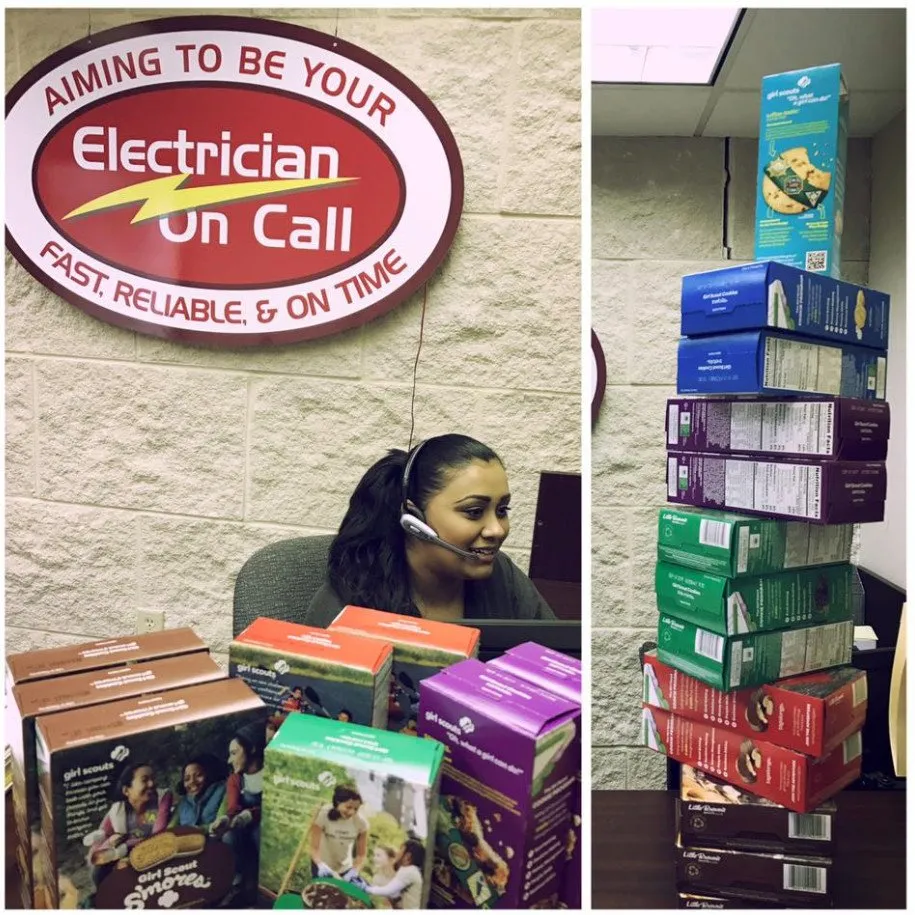 Slide of Electrician On Call