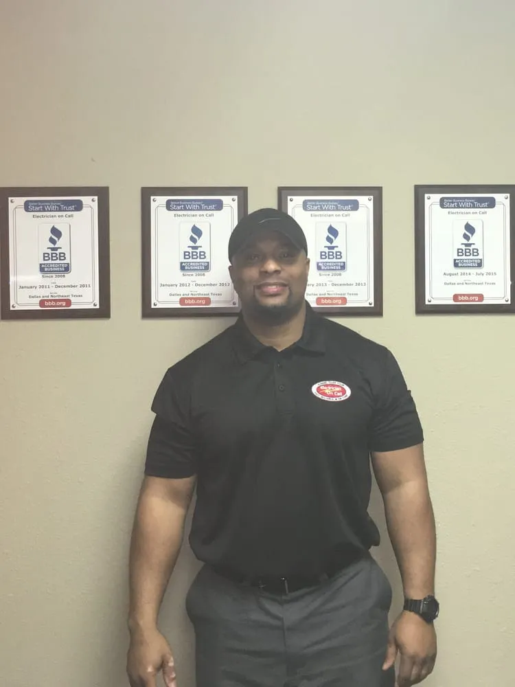 Slide of Electrician On Call