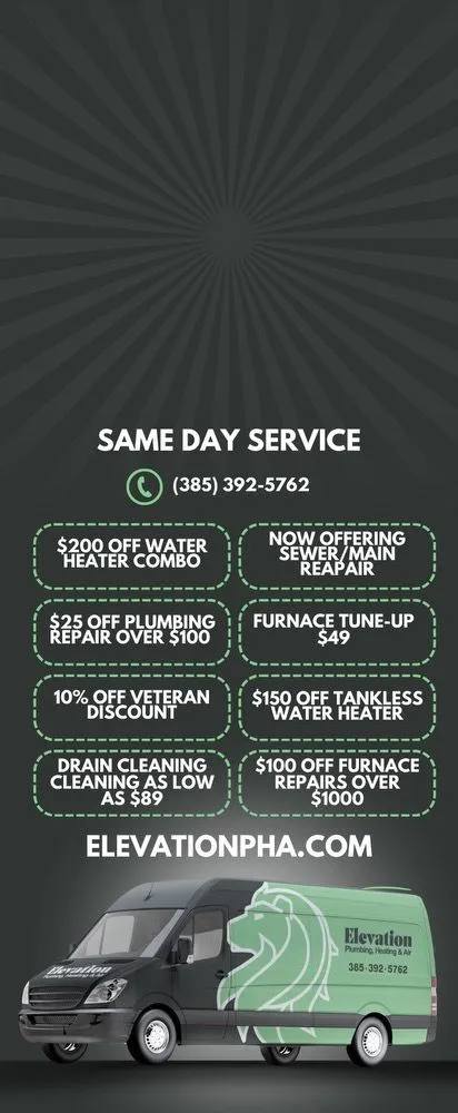 Slide of Elevation Plumbing Heating and Air