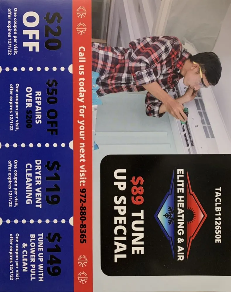 Slide of Elite Heating & Air