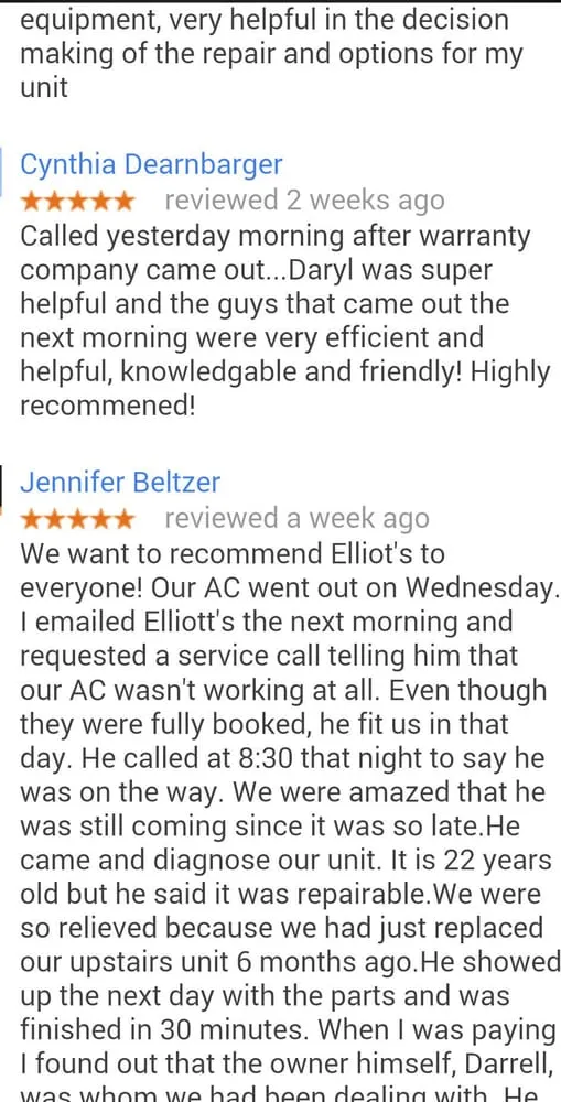 Slide of Elliott AC, Heating and Handyman Services
