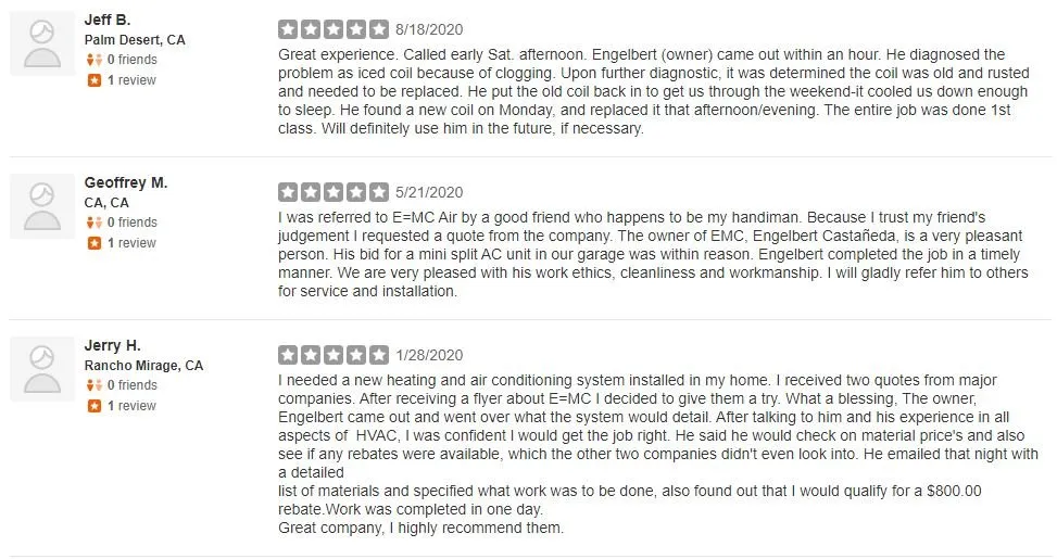 Slide of EMC Air Conditioning & Heating