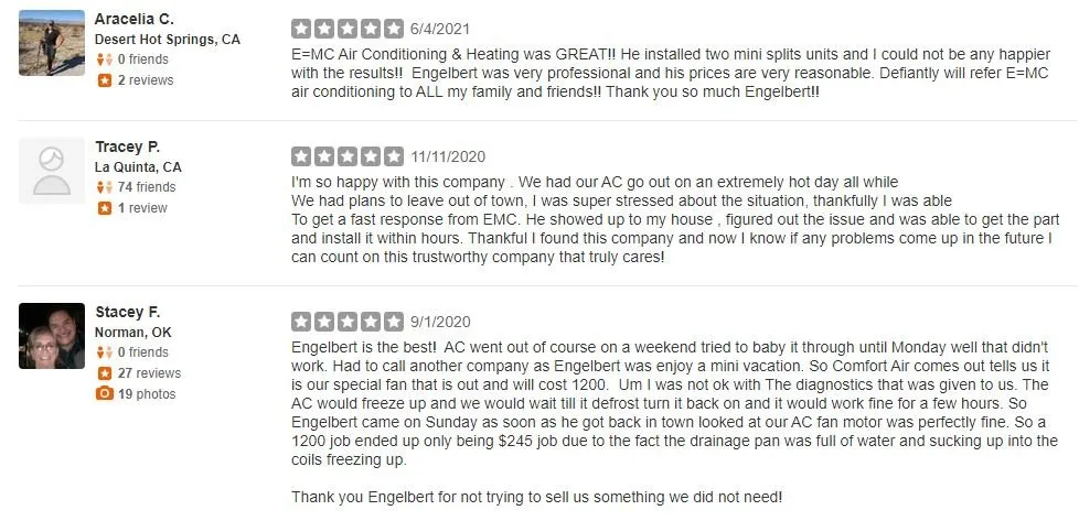 Slide of EMC Air Conditioning & Heating