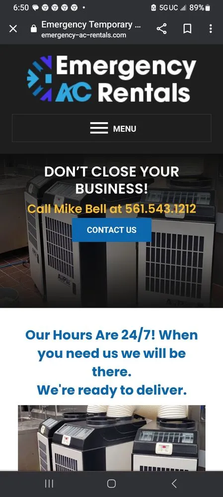 Slide of Emergency AC Rentals