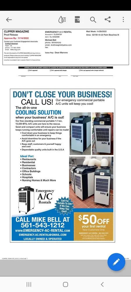 Slide of Emergency AC Rentals