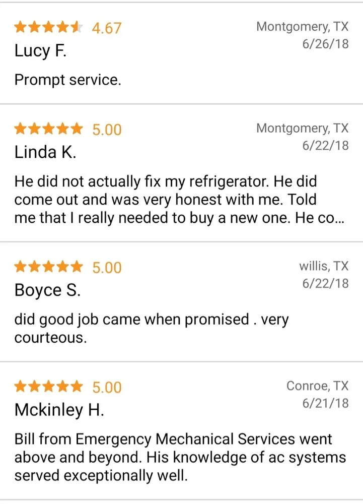 Slide of Emergency Mechanical Services