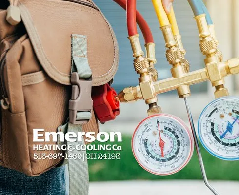 Emerson Heatg & Coolg Logo