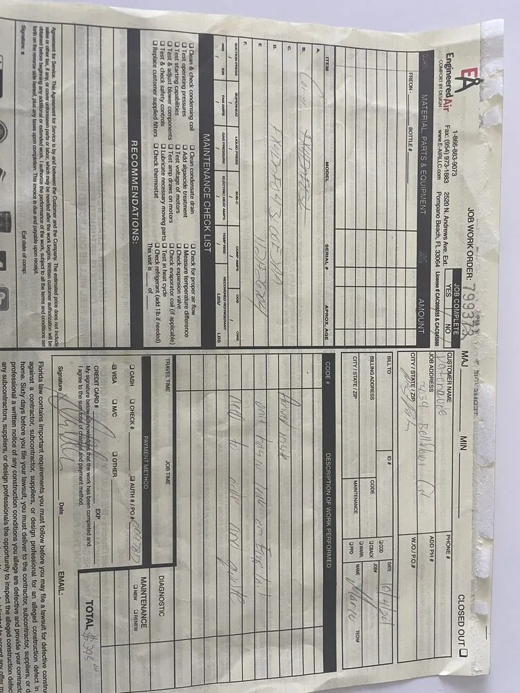 Slide of Engineered Air