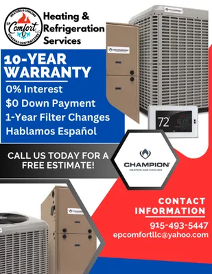 Ep Comfort Heating & Cooling Logo