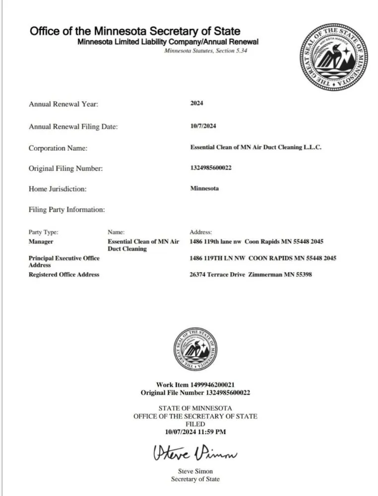 Slide of Essential Clean