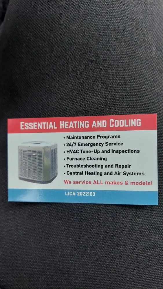 Slide of Essential Heating and Cooling