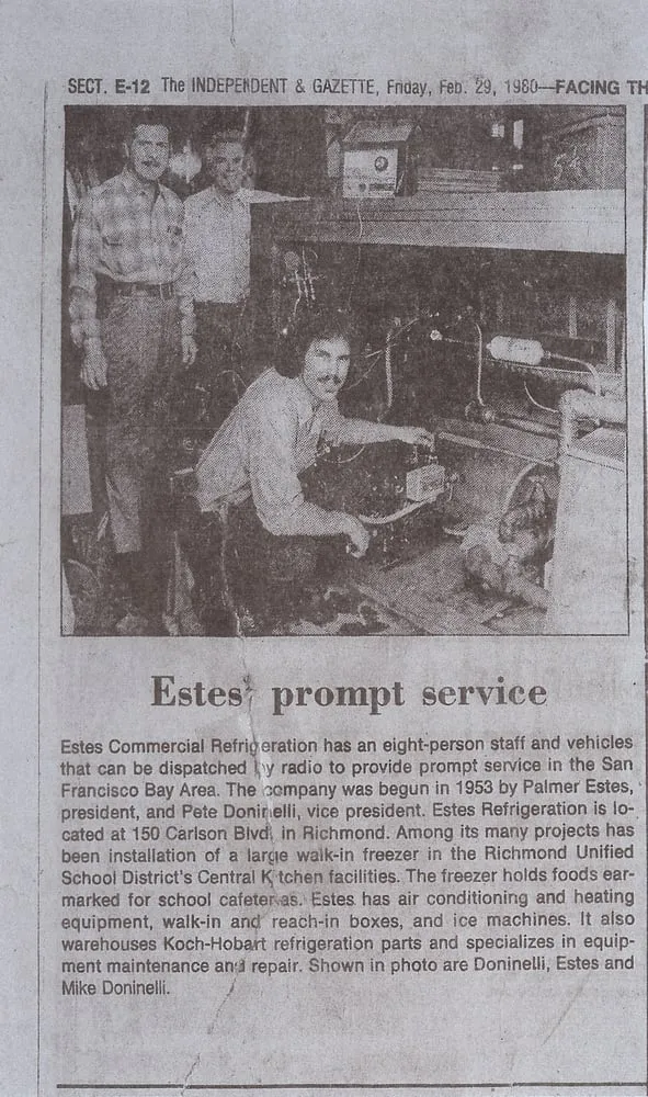 Slide of Estes Refrigeration, Inc.