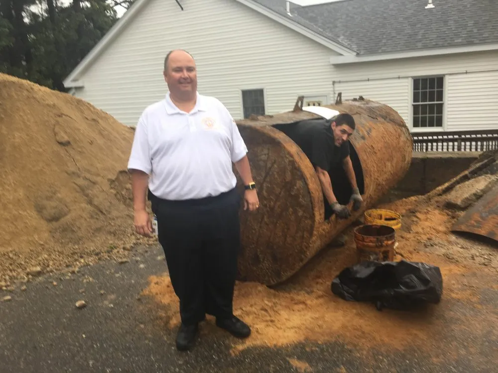 Slide of Etna Tank Removal