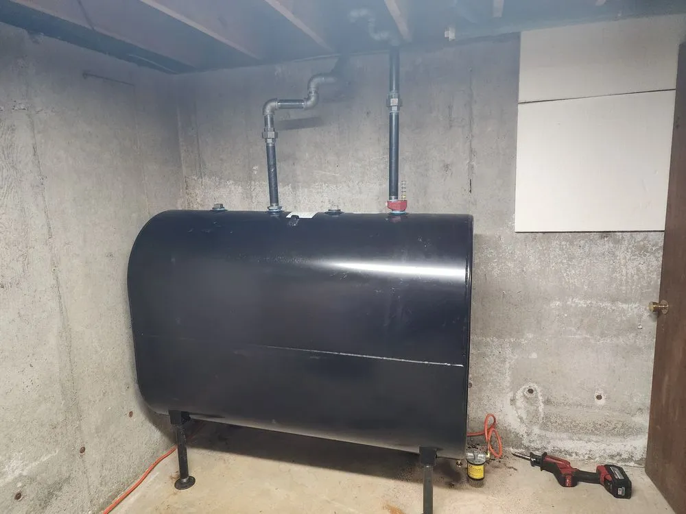 Slide of Etna Tank Removal