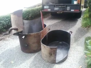 Slide of Etna Tank Removal