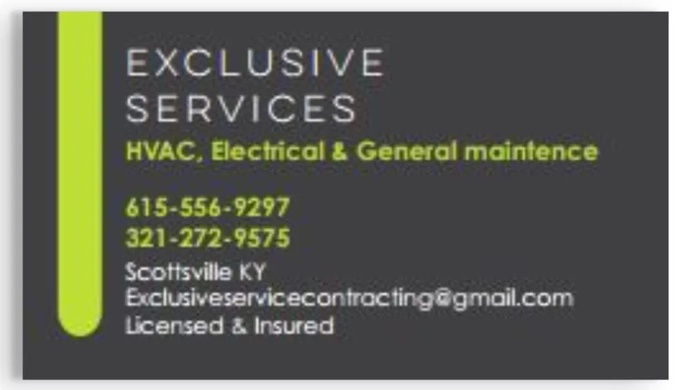Slide of Exclusive Services