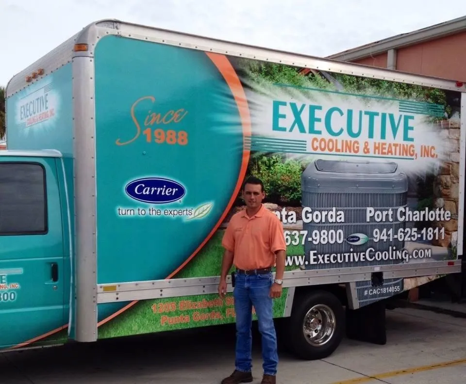 Slide of Executive Cooling and Heating