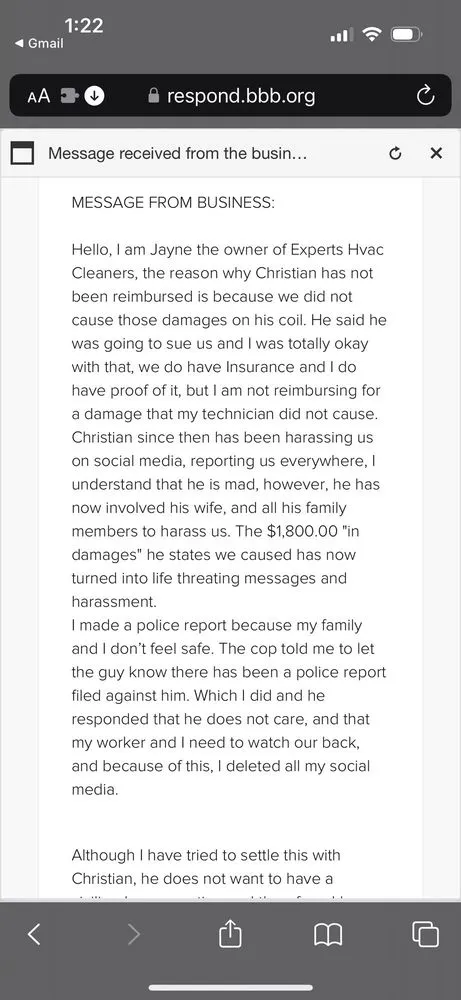 Slide of Experts HVAC Cleaners