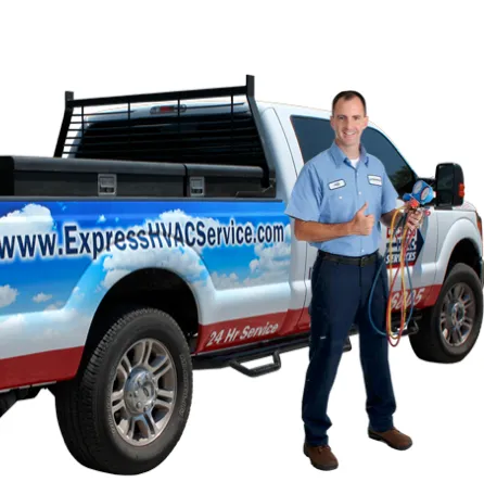 Slide of Express HVAC Service