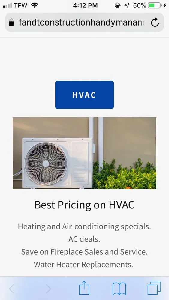 Slide of F & T HVAC Services