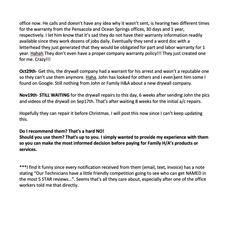 Slide of Family Heating & Air